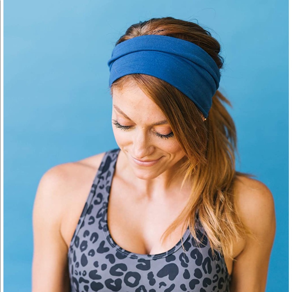 Maven Thread Blue No-Slip Striped Headband